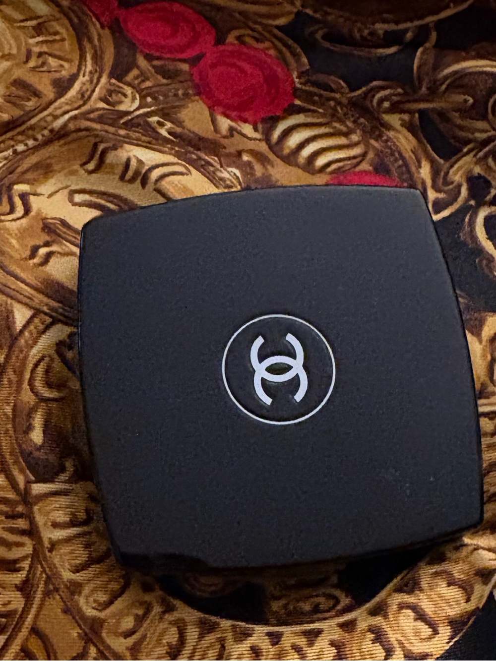 Chanel powder Compact Case - Luxurious Travel Accessory